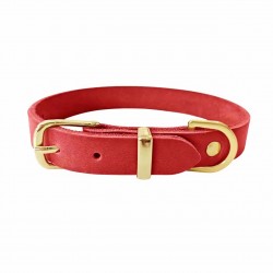 Custom Cowhide Dog Collar