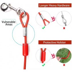 Dog Rope with Spring Very Strong Metal Rope