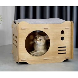 Wooden Cat House
