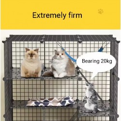 Multi-Functional Pet Cage Villa - Modern Cat Cage & Dog Playpen for Indoor Use