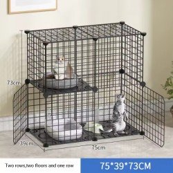 Multi-Functional Pet Cage Villa - Modern Cat Cage & Dog Playpen for Indoor Use