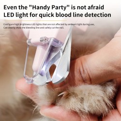 Wholesale Pet Nail Clippers LED Light Cat Nail Toe Claw Scissors Type C Charging Electric Nail Trimmer for Pets