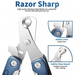 Custom Dog Nail Trimmer for Anxiety Sensitive Dog Quiet Sharpest Smoothest Nail Clippers for X Large Medium Small Size Breed