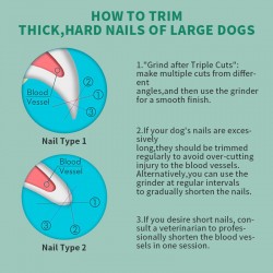 Rechargeable Pet Nail Trimmer With Clip-pers Pet Products Pet Grooming Kit Dog Nail Grinder