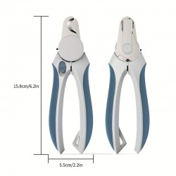 Pet Cleaning Nail Cutter and Grooming Tools With Led Light Finger Built-in File Stainless Steel Nail Clippers