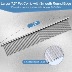 Pet Grooming Nail Scissor Set Dog 7.0" Blue Japanese Steel Straight Shears Pet Thinning Scissors Dog Curved Scissors