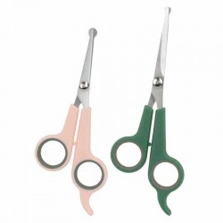Custom Steel Dog Scissor Safety Round Head Thinning Scissors Dog Grooming 2 Sizes for Dogs Cats Small Animals