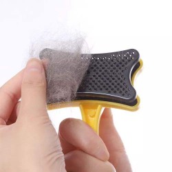 Custom Dog Hair Brush Self Clean Pet Slicker Brush Puppy Shedding Grooming Tool Remover for Dogs Long Hair
