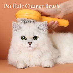 Custom Pet Washable Comb Cats Puppy Rabbits Slicker Shedding Deep Cleaning Self Cleaning Hair Remover Grooming Pet Brush