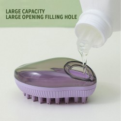 Dog Bath Cleaning Scrubber Brush Pet Massage Brush Shampoo Dispenser Silicone Pet Shower Brush Cat