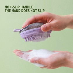 Dog Bath Cleaning Scrubber Brush Pet Massage Brush Shampoo Dispenser Silicone Pet Shower Brush Cat