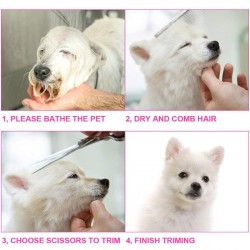 Pet Grooming Nail Scissor Sets Cutting Scissors Curved Shears Puppy Dogs Hair Thinning Shears