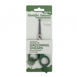 Custom Dog Hair Scissor Pets Grooming Scissors With Round Tip Steel Cat Dog Safety Canine Hairdresser Hair Cutting Tool