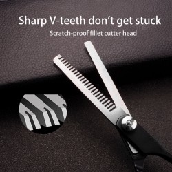 Dog Hair Cutting Scissor up Down Curved Shears Sharp Edge Animal Cat Hair Cutting Barber Cutting Tools
