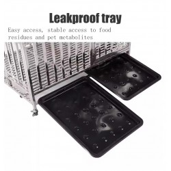 Brand New Pet Cage - Custom Thickened Stainless Steel Puppy Crate for Indoor & Outdoor Use