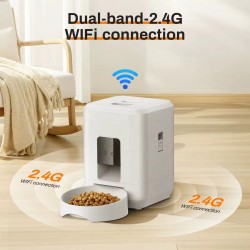 Smart Pet Food Feeder With Automatic Timer Cat Dog Dispenser with Intuitive LCD Screen