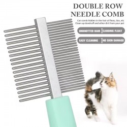Pet Hair Remover Brush Grooming Tool Cat Comb Set Durable Row Needle Comb Soft Slicker Hair Removal Brush