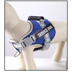 Custom Reflective Dog Harness and Leash Set Medium and Large Dog Reflective Tape Handle Dog Harness