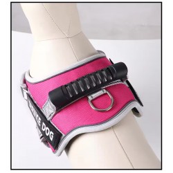 Custom Reflective Dog Harness and Leash Set Medium and Large Dog Reflective Tape Handle Dog Harness