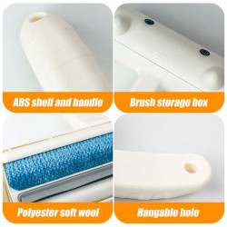Rabbit Hair Cleaner Drum Hair Remover Double-sided Widened Pet Comb Cleaning Beauty Pet Supplies for Dogs and Cat