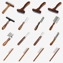 Wooden Pet Deshedding Brush