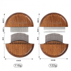 Wooden Pet Deshedding Brush Dog Cat Undercoat Rake Deshedding Tool Pet Grooming Comb for Dogs and Cats Long Short Hair