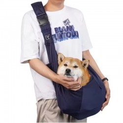 Adjustable Pet Sling Bag with Phone Holder – Reversible, Breathable Mesh & Drawstring Design Bag for Cats & Small Dogs