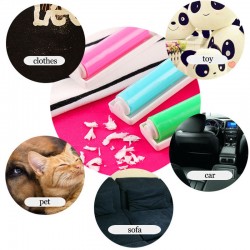 Pet Hair Remover Roller Reusable and Washable Small Travel Portable Lint Roller Cleaner for Clothes or Fur