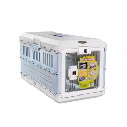 Outdoor Pet Carrier Cage - Foldable Kennel & Air Travel Box for Cats and Dogs Outing