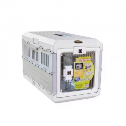 Outdoor Pet Carrier Cage - Foldable Kennel & Air Travel Box for Cats and Dogs Outing