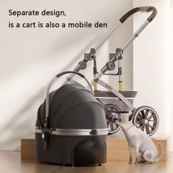 Wholesale Foldable Pet Stroller - Breathable Carrier for Dogs and Cats Outdoor Usage