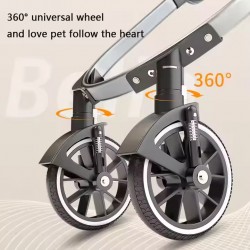 Wholesale Foldable Pet Stroller - Breathable Carrier for Dogs and Cats Outdoor Usage