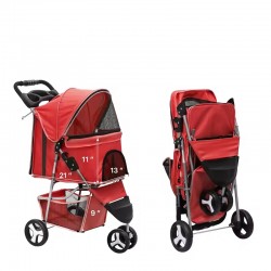 Wholesale Outdoor Pet Stroller - Lightweight Portable Carrier for Dogs & Cats