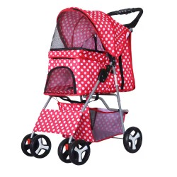 Premium Foldable Pet Stroller - Lightweight and Smooth Riding Pet Trolley for Outing