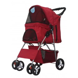 Premium Foldable Pet Stroller - Lightweight and Smooth Riding Pet Trolley for Outing