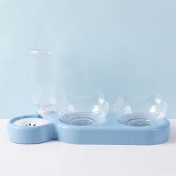 Cat and Dog Feeder With Automatic Bottle Wholesale 3 in 1 Dog And Cat Pet Bowl