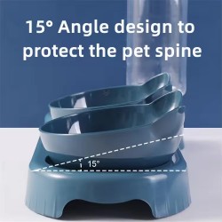 Cat and Dog Feeder With Automatic Bottle Wholesale 3 in 1 Dog And Cat Pet Bowl