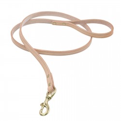 Custom Leather Dog Leash with Copper Hook Cowhide Pet Leash