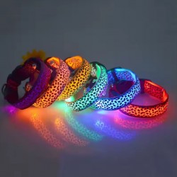 Collar with LED Safety Flashing Lighting