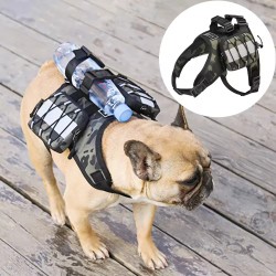 Factory Wholesale Dog Harness Vest with Self Carry Backpack