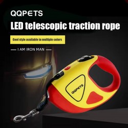 Wholesale Nylon Dog Leash with LED Automatic Towing Rope
