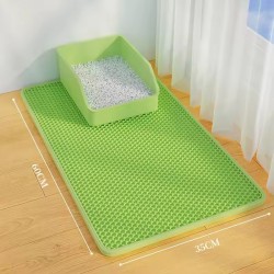 Cat Litter Box Mat – Extra Large, Waterproof & Non-Slip Mat with Easy-Clean Surface and Sand Trapping Design