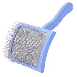 Premium Wooden Pet Brush - High Quality Long Metal Pins Brush for Cat & Dog Coat Care