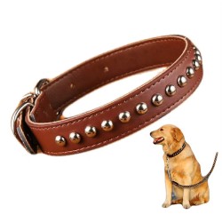 Custom Leather Dog Leash for Medium and Large Dogs Explosion-proof Punch Leather Dog Leash Collar Set