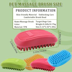Bristles Pet Bath Brush Comb Rubber Glove Hair Fur Grooming Massaging Massage Kitchen Cleaning Glove