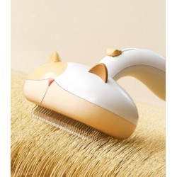 Flower Cat De-Shedding Brush Canine and Cat De-Floating Hair Needle Comb Clean Hair Dog Comb Anti-Static Pet Comb
