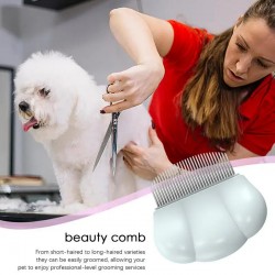 Cat Cleaning Hair Comb Cat Dog Grooming Tickling Massage Comb Brush De-fluffing De-tangling Comb
