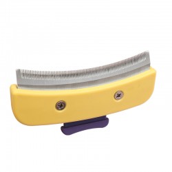 Durable Rubber Pet Brush Dog Cat Push Button Comb TPR Handle Hair Deshedding Tool for Dogs and Cats