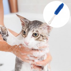 Waterproof Pet Bath Brush Cat Hair Remover Massager Comb for Loose Hair Grooming