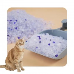 Silica Gel Cat Litter – Strong Absorption Biodegradable Crystal Pack Sand Silica Cat Litter